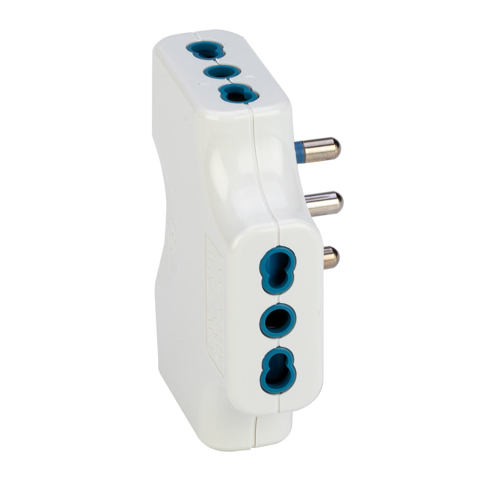 Adattatore Spaziozero con spina 16 A 2P+T 3 prese Polypool Adattatore Spaziozero con spina 16 A 2P+T 3 prese Polypool